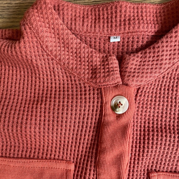 Orange Waffle Jacket (M) - Picture 2 of 5